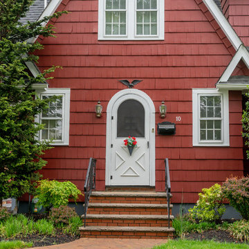 Cottage Red Paint Adds Rustic Feel To Gorgeous Cranford Home
