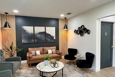 Example of a trendy living room design