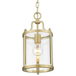 Golden Lighting - Golden Lighting Payton 1-Light Mini Pendant, Bronze/Clear, 1157-M1LBCB-CLR - The clean, streamlined design of the Payton collection makes it an instant classic. The simple metal frames house clear glass. This versatile style is fitting for traditional to modern interiors. The collection features pendants in a variety of sizes. The fixtures from this collection are available in a variety of smooth finishes. This mini pendant can be used alone or arrayed in a group.