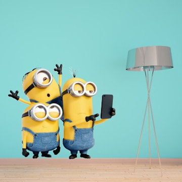 Adesivi Murali - MINIONS SELFIE