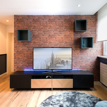 ✦ Rénovation un salle télévision ✦ 12 m²