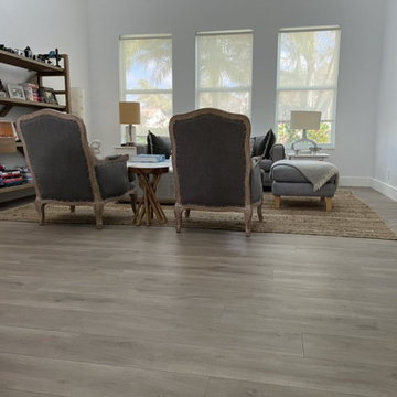 Reflooring at Weston. Vinyl installation