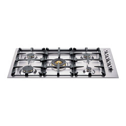 36" Professional Series 5 Burner Drop in Low Edge Cooktop - Cooktops