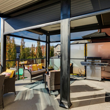 Custom Made StruXure Adjustable Pergola with Cornice & Phantom Motorized Screens