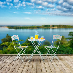 Contemporary Outdoor Pub And Bistro Sets by Benzara, Woodland Imprts, The Urban Port