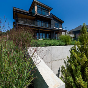 Lake Columbia Modern Lakefront Landscape