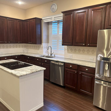 Kitchen Transformation in Celebration, FL | Cabinet Refacing, Quartz Countertops