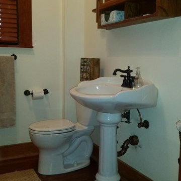Bathroom Remodel and New Long Leaf Pine Floor