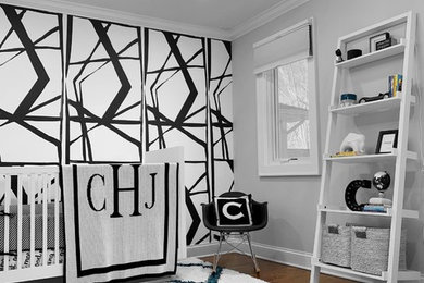 Trendy home design photo in New York