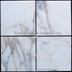 M216- MARBLE TILE CALACATTA GOLD 6X6 - Mosaic Tile