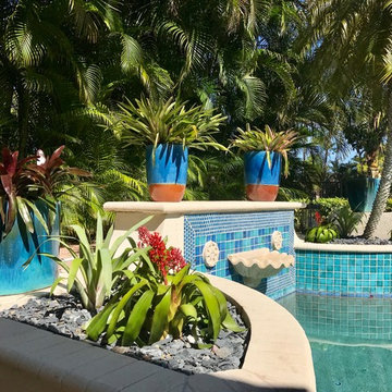 Tropical Landscape for Golf Course Home