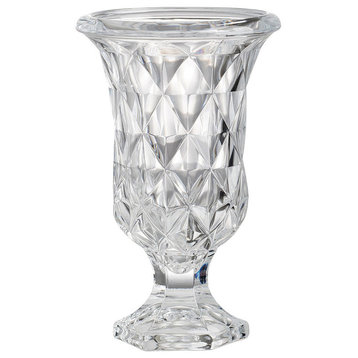 Glass Vase, 6x9.5" Set of 2