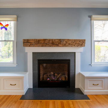 Gorgeous Rustic Fireplace Mantle