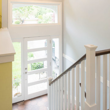 Outdated Alpine to Modern Living with a Vaulted Ceiling