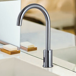 Contemporary Cold Water Automatic Touchless Sensor Sink Faucet - T0108 - Bathroom Sink Faucets