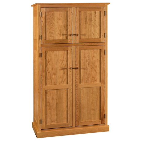 Modern Oak Kitchen Pantry, Medium Oak