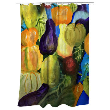 Betsy Drake Gourds II Shower Curtain