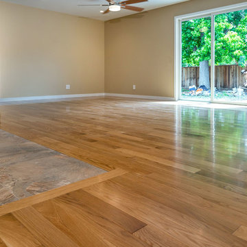 Home with Shaker Walnut Cabinets and Somerset Oak Floors