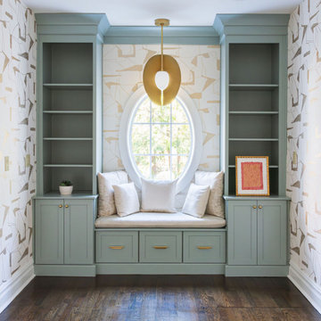 Montclair Serene Green Kitchen and Reading Nook