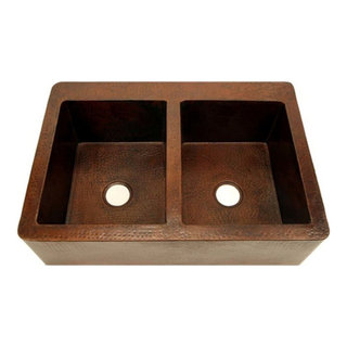 SoLuna Copper Kitchen Sink | Removable Drainboard