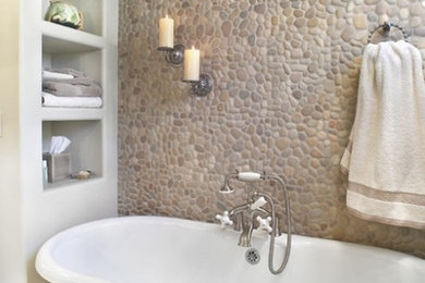 Example of a transitional bathroom design in Baltimore