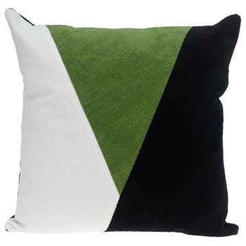 Multicolor Green Highlight Soft Touch Throw Pillow
