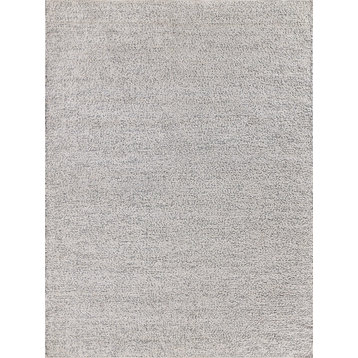 Morello Reversible Indoor/Outdoor Hand-Tufted Yarn Dark Gray/Ivory Rug, 3'x5'