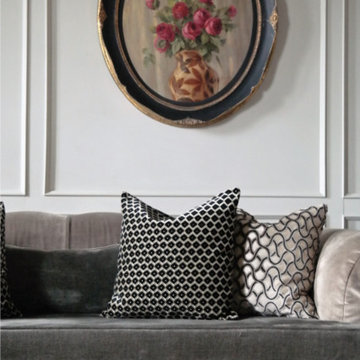Living con boiserie