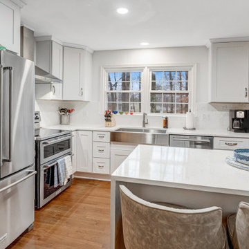 Transitional White Kitchen Remodel Woodbridge, VA
