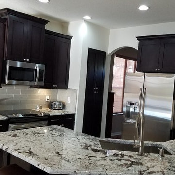 Espresso Cabinets and kitchen re-design