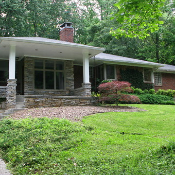 Front extension, porch, front steps and entrance