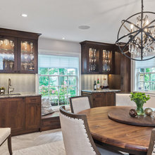 dining room chair and light fixture