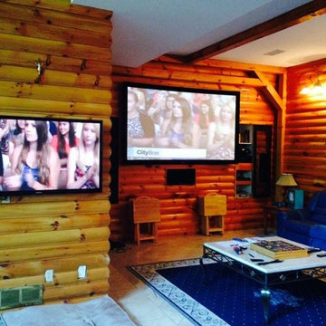 Tv & Projector Combo - Custom Man Cave