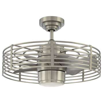 Enclave 23" LED Ceiling Fan, Satin Nickel