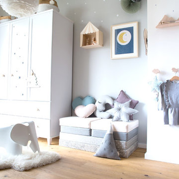 Skandinavisches Kinderzimmer in black & white