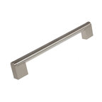 7-5/8" Center Stainless Steel/Zinc Cabinet Round Cross Bar Pull