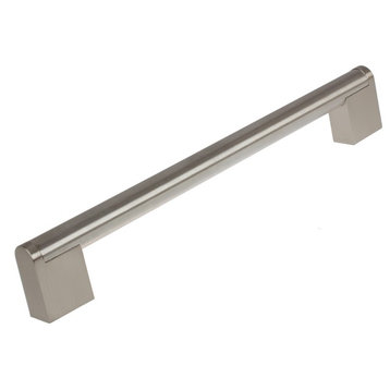 7-5/8" Center Stainless Steel/Zinc Cabinet Round Cross Bar Pull