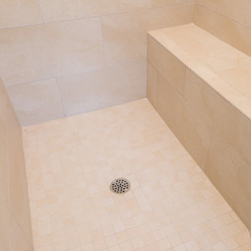 Master Bathroom | Expand and Brighten Shower | Repaint Walls & Ceiling