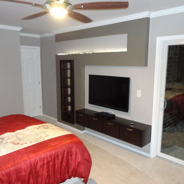 Master suite remodel with barrier free shower