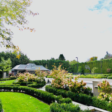 Estate style landscape design/build in South Surrey, Canada