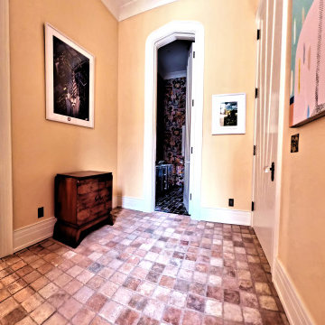 Custom Hallway Design with Artistic Details and Architectural Character
