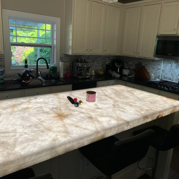 Backlit Countertop Kitchen Island