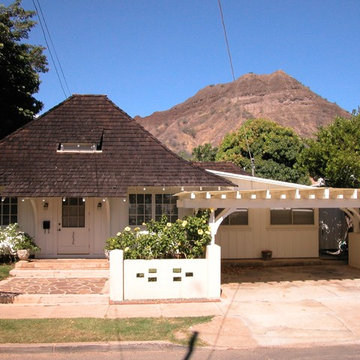 Historic Diamondhead Residence - Exterior with Diamondhead in Background