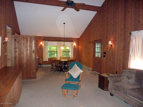 What Color To Paint A Vaulted Ceiling With Knotty Pine Panelling