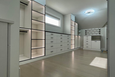 Closet - large contemporary closet idea in Chicago