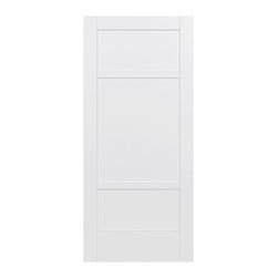 36 in. x 80 in. MODA Primed PMP1031 Solid Core Wood Interior Door Slab - Interior Doors