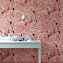 Hvad laver alle de flamingoer pludselig i indretningen?
