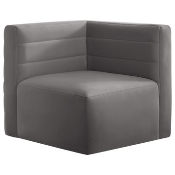 Quincy Modular Component, Gray, Corner Chair