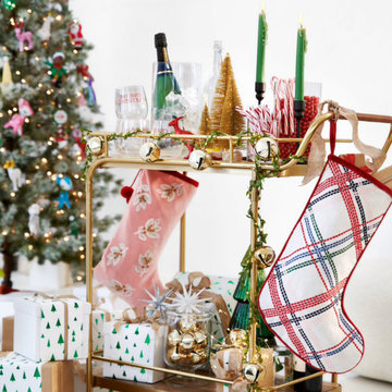 Bar Cart Holiday Decor Collection