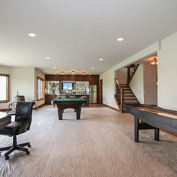 Lower level game room and bar